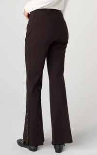 Liverpool Stella Pull-On Flare w/Button Hem Trouser