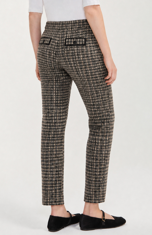 Liverpool Midrise Trouser w/Faux Leather Trim
