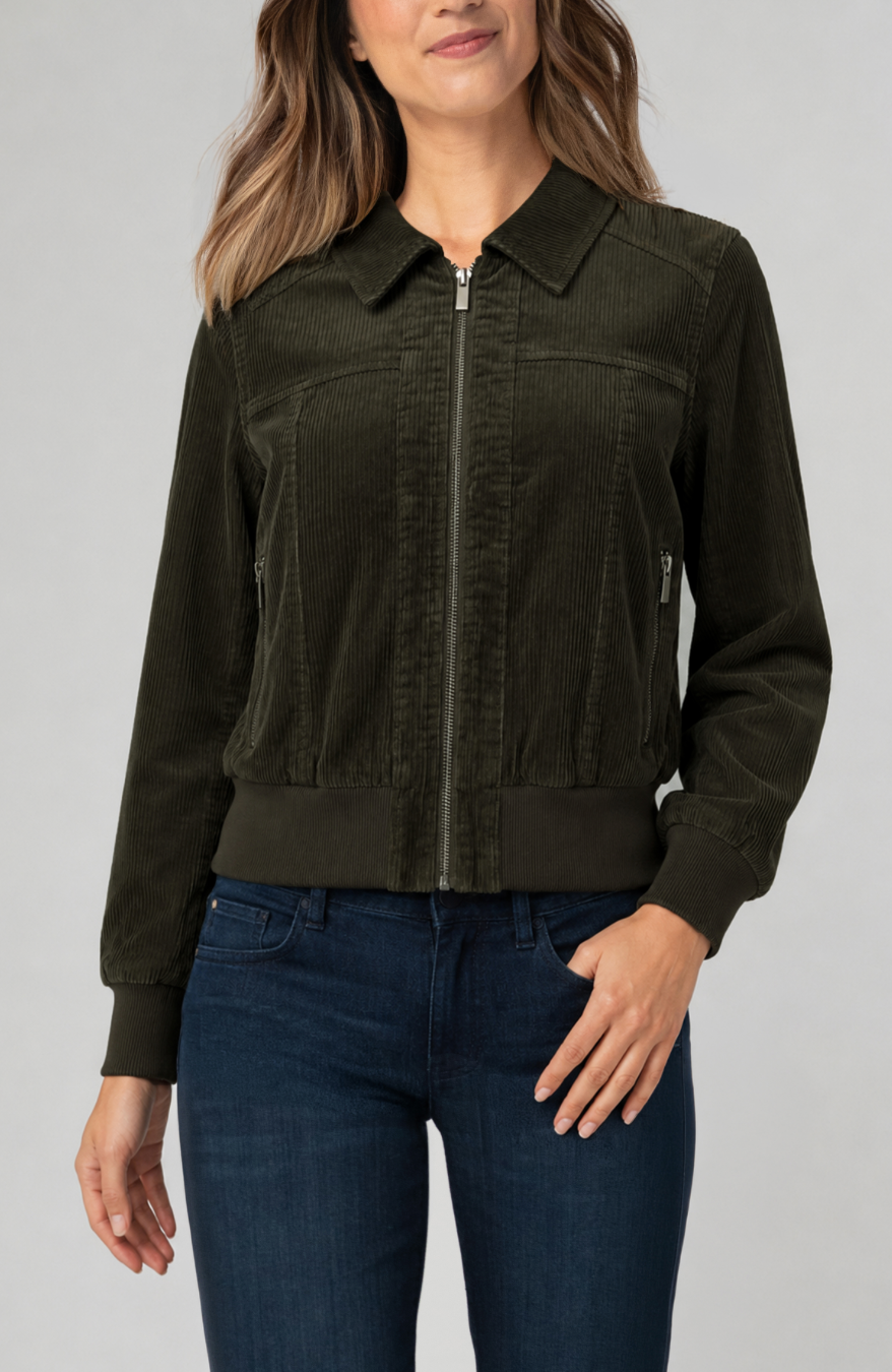 Liverpool Zip Front Corduroy Bomber Jacket