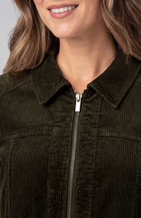 Liverpool Zip Front Corduroy Bomber Jacket