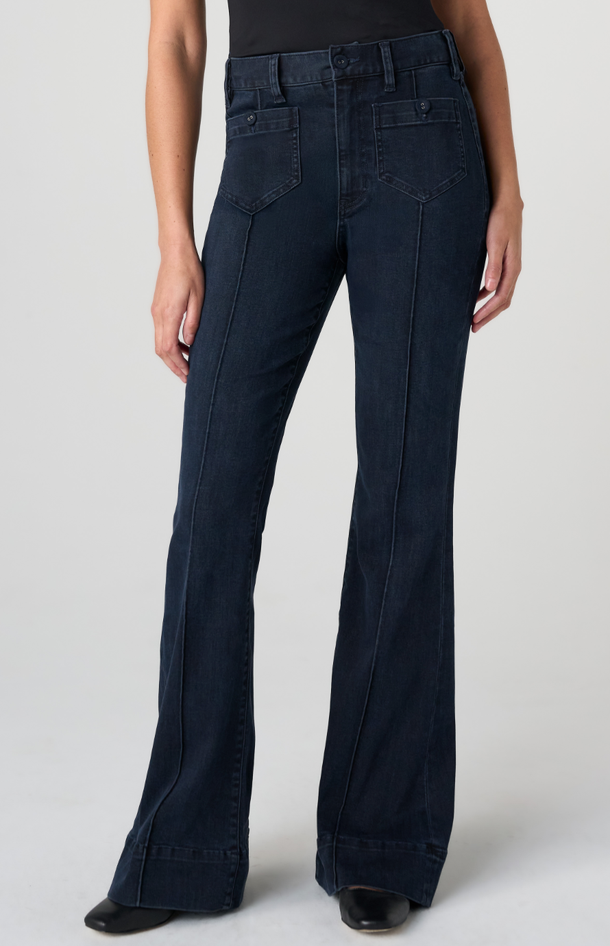 Liverpool Hannah Flare Patch Pockets Jeans