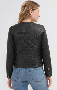 Liverpool Quilted Faux Leather Jacket