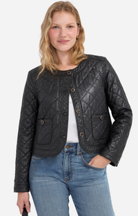 Liverpool Quilted Faux Leather Jacket