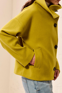 Tribal Lofty Chic Funnel Neck Jacket -Equinox Gold
