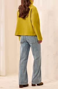 Tribal Lofty Chic Funnel Neck Jacket -Equinox Gold