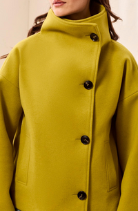 Tribal Lofty Chic Funnel Neck Jacket -Equinox Gold