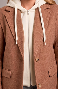 Tribal Trench Coat w/Fooler Hoodie