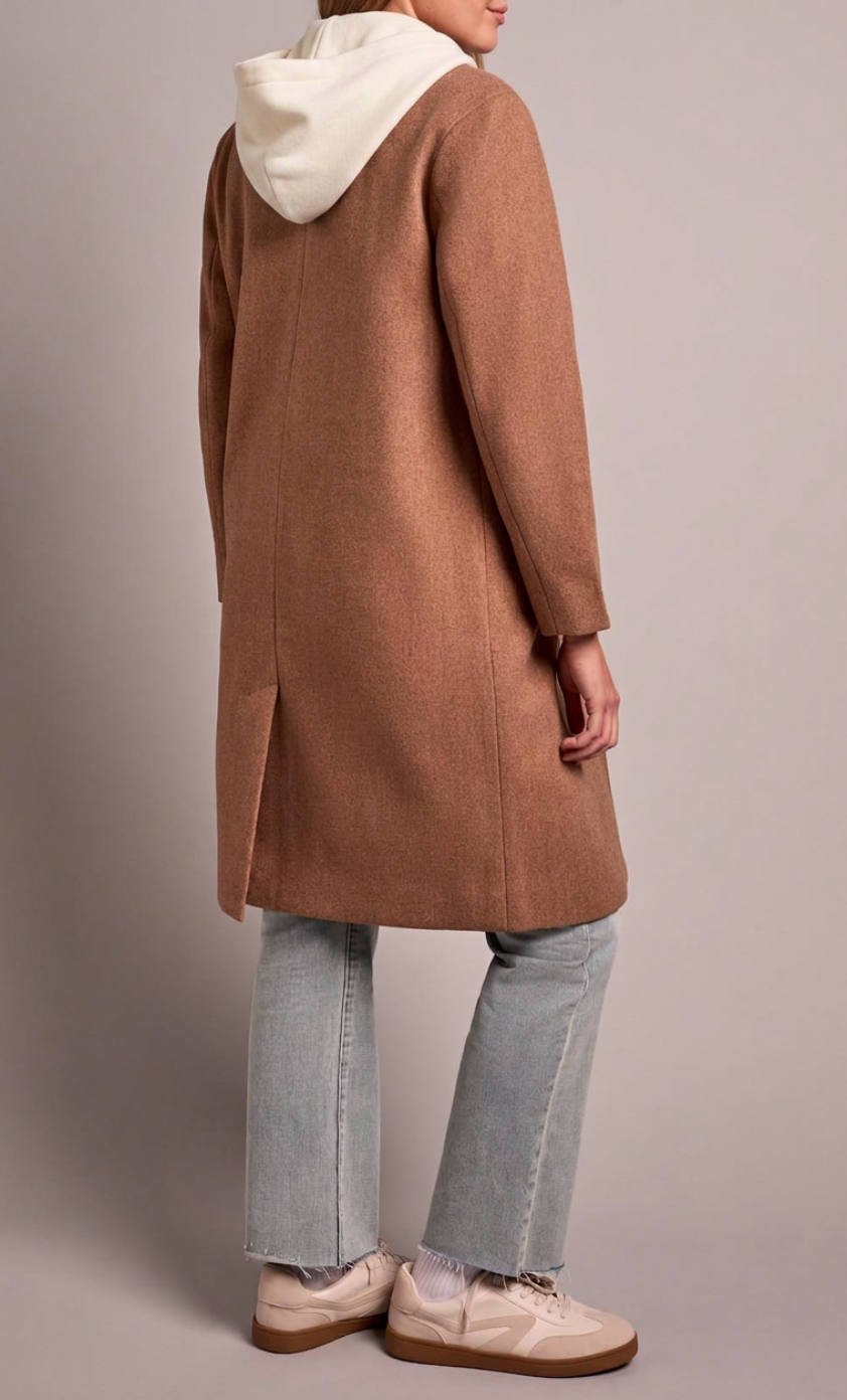 Tribal Trench Coat w/Fooler Hoodie