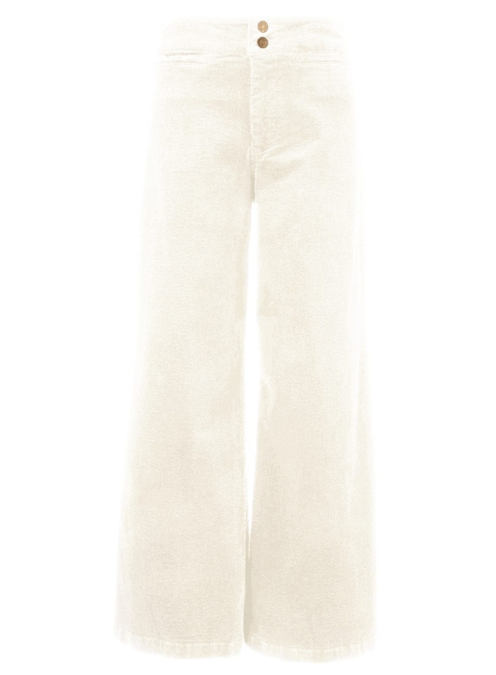 Kut Meg Corduroy Wide Leg Pant w/Welt Pocket-Ivory