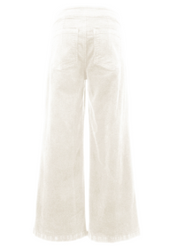 Kut Meg Corduroy Wide Leg Pant w/Welt Pocket-Ivory