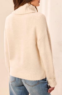 Tribal Bow Detail Sweater-Ivory