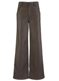Kut Jodi Coated Straight Leg Pants-Chocolate