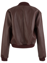 Kut Steph Zip Front Bomber Jacket-Bordeaux