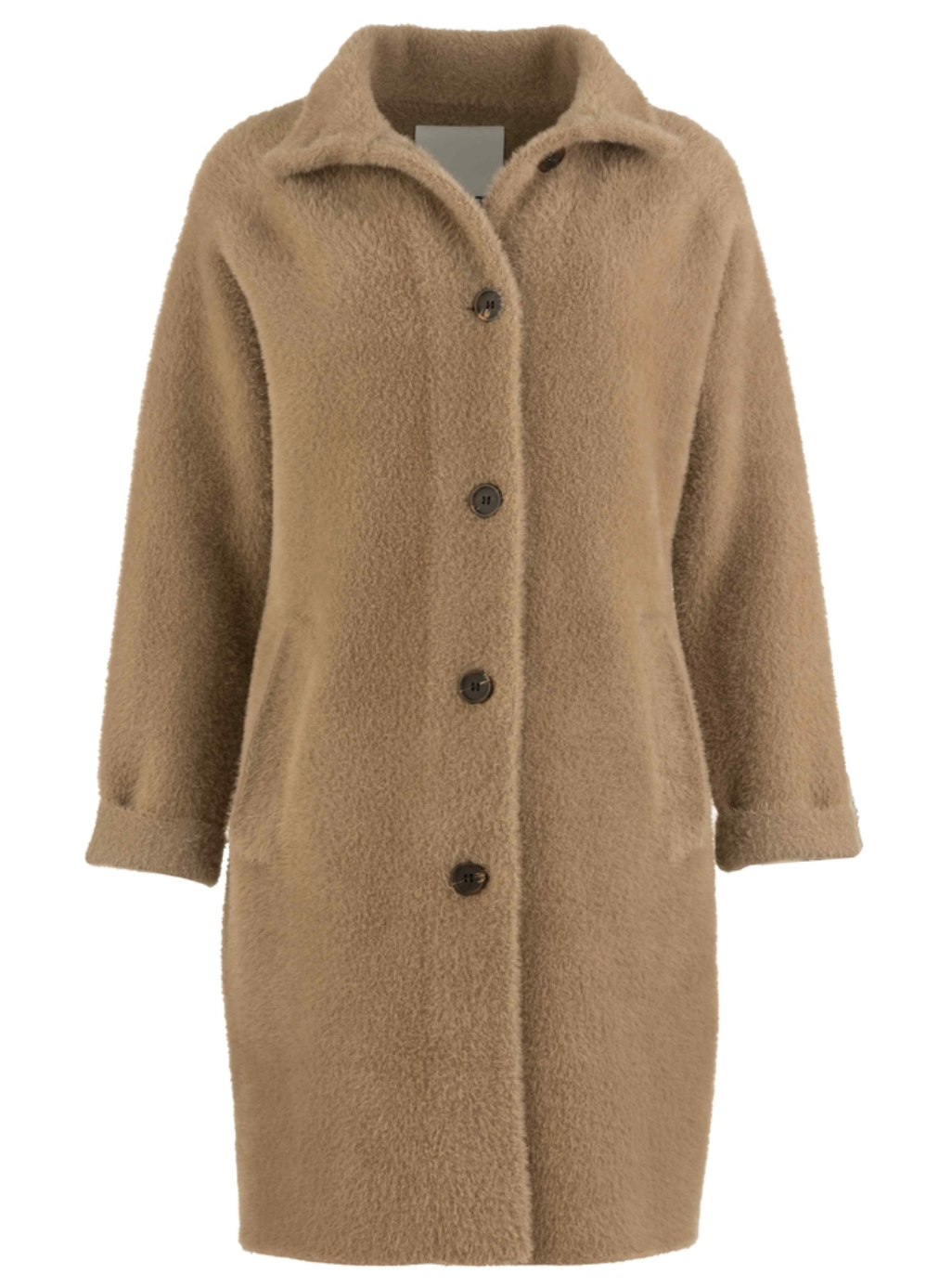 Kut Blythe Long Sweater Jacket - Tan