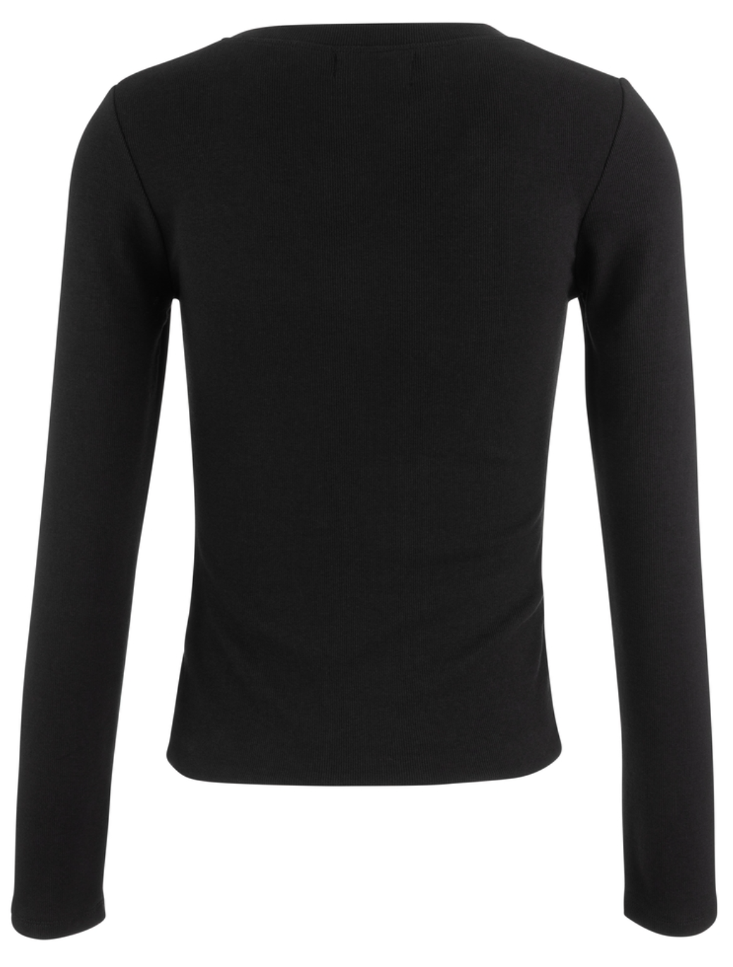Kut Sarah Scoop/Rib Knit Top-Black