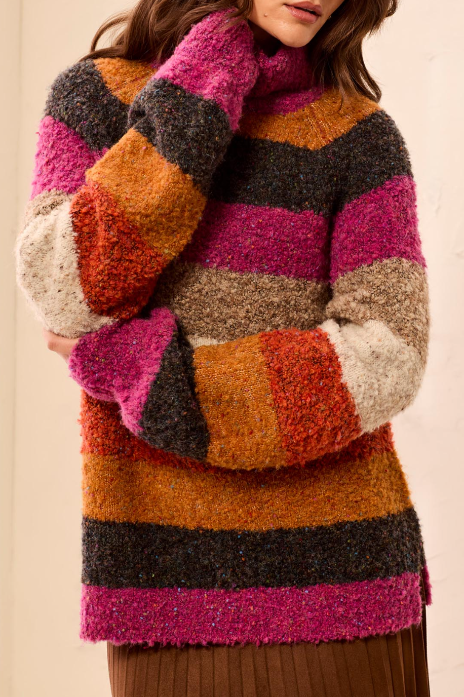 Tribal StripeChunky Knit Sweater