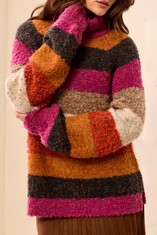 Tribal StripeChunky Knit Sweater