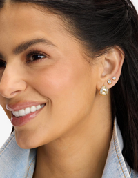 Lil Norah Split Pavé Earrings