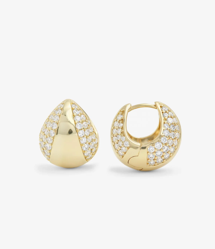 Norah Split Pavé Earrings