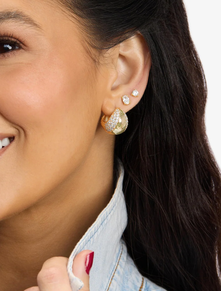 Norah Split Pavé Earrings