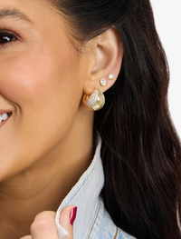 Norah Split Pavé Earrings