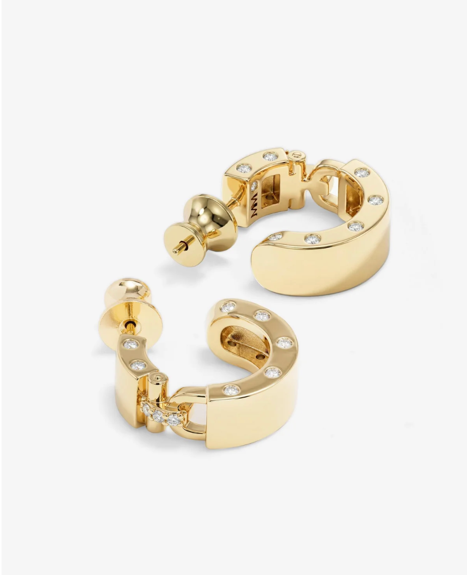 Ashley Lock Huggie Earrings