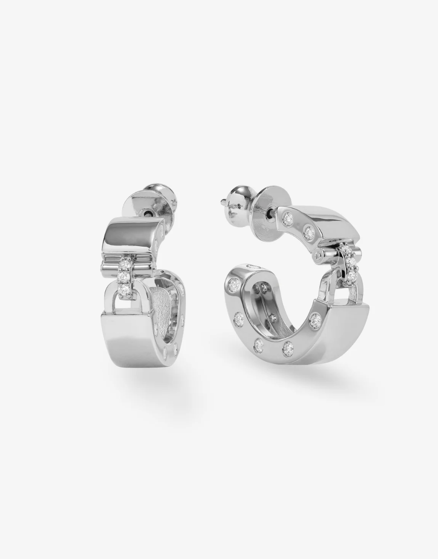 Ashley Lock Huggie Earrings