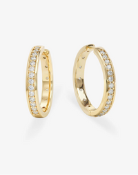 Ashley Infinity Reversible Hoops 1"