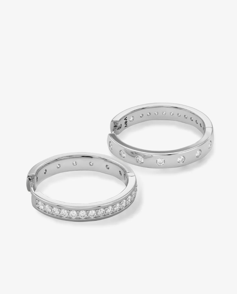 Ashley Infinity Reversible Hoops 1"