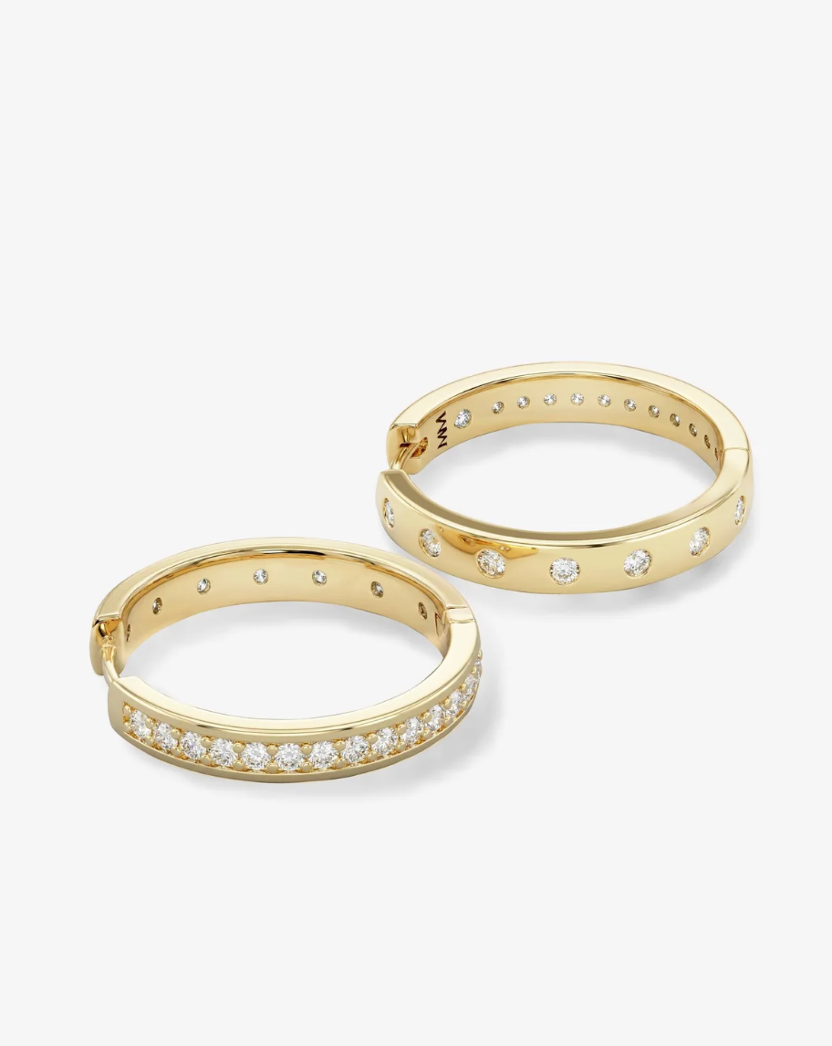 Ashley Infinity Reversible Hoops 1"