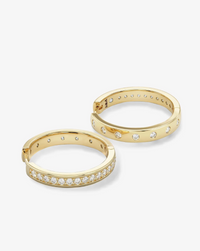 Ashley Infinity Reversible Hoops 1"
