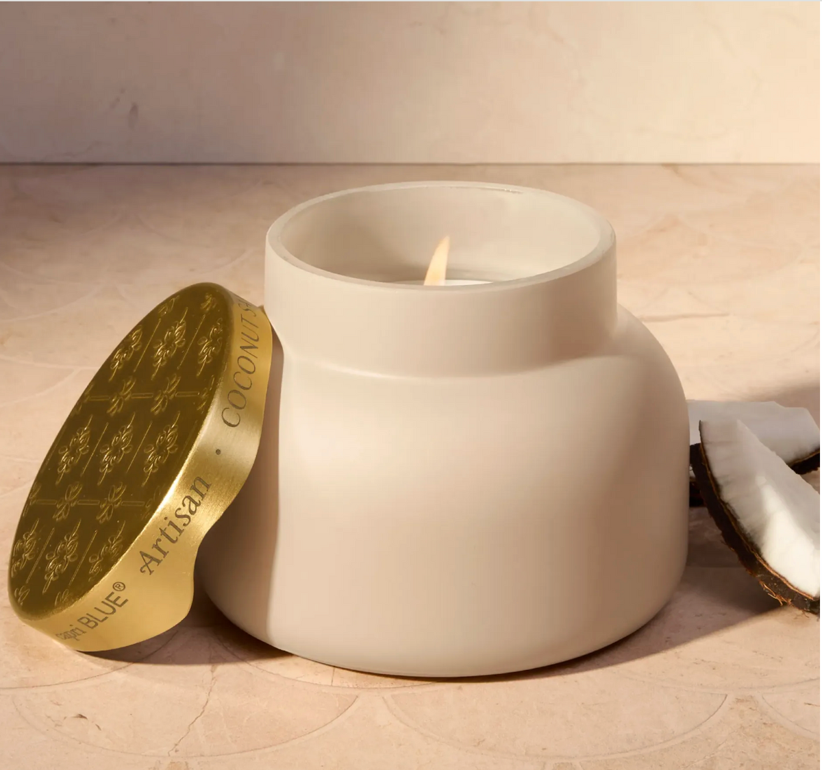 Artisan Terrazza Velluto Candle-Coconut Santal