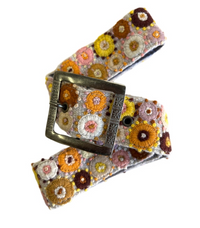 Embroidered Fabric Belt