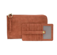 Faux Suede Karina Convertible Wristlet