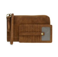 Faux Suede Karina Convertible Wristlet