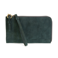Faux Suede Karina Convertible Wristlet