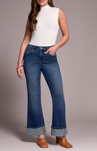 Tribal Brooke Palazzo Jeans w/Cuffs