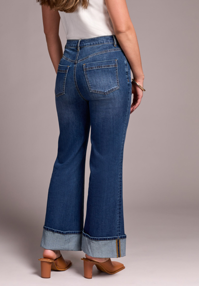 Tribal Brooke Palazzo Jeans w/Cuffs