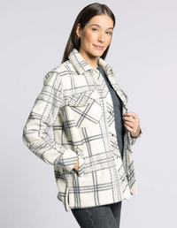 Santa Fe Plaid Jacket -Tofu/Ash