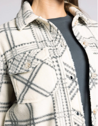 Santa Fe Plaid Jacket -Tofu/Ash