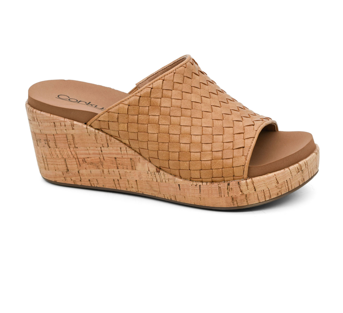 Woven Wedge-Caramel