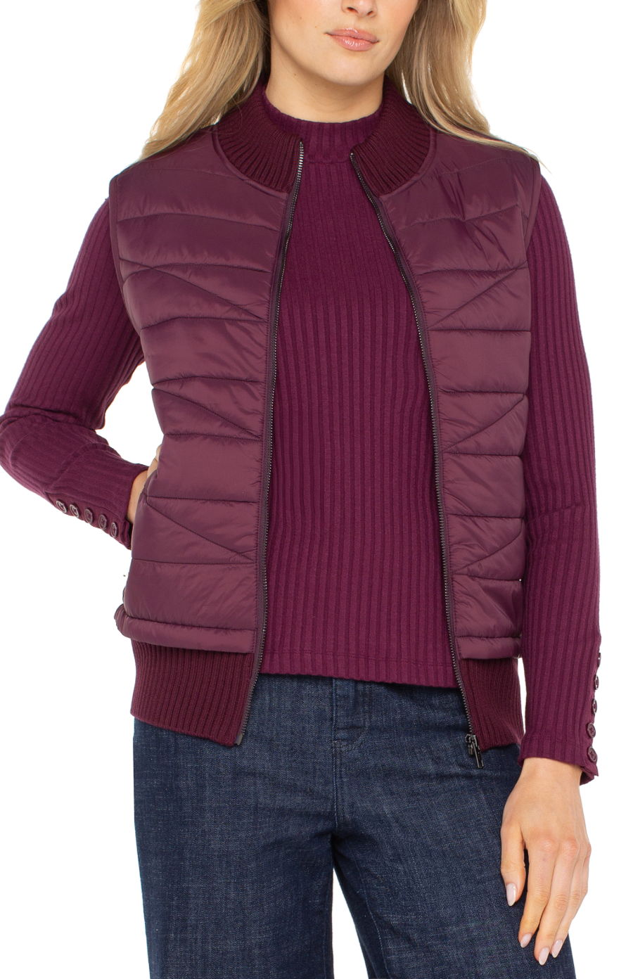 Liverpool Quilted Sweater Vest