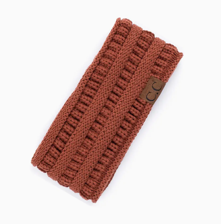 C.C Solid Ribbed Headwrap