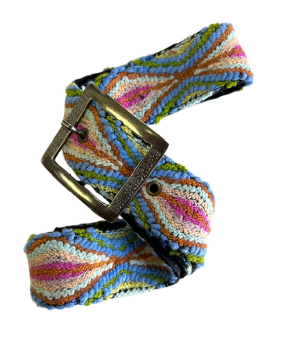 Embroidered Fabric Belt