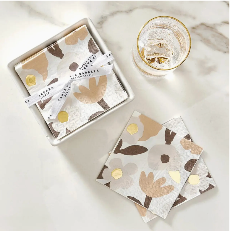 Ceramic Napkin Tray + Napkins