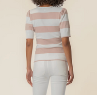 Kut Yona Striped Vneck Sweater