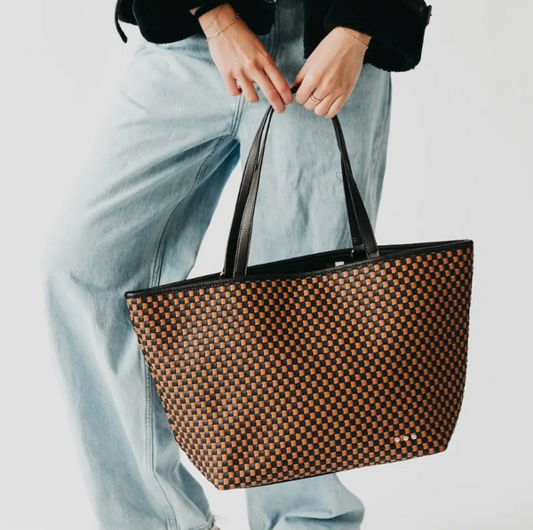 Woven Tiffany Organizer Tote Bag