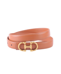 Leather Belt with Horsebit Buckle