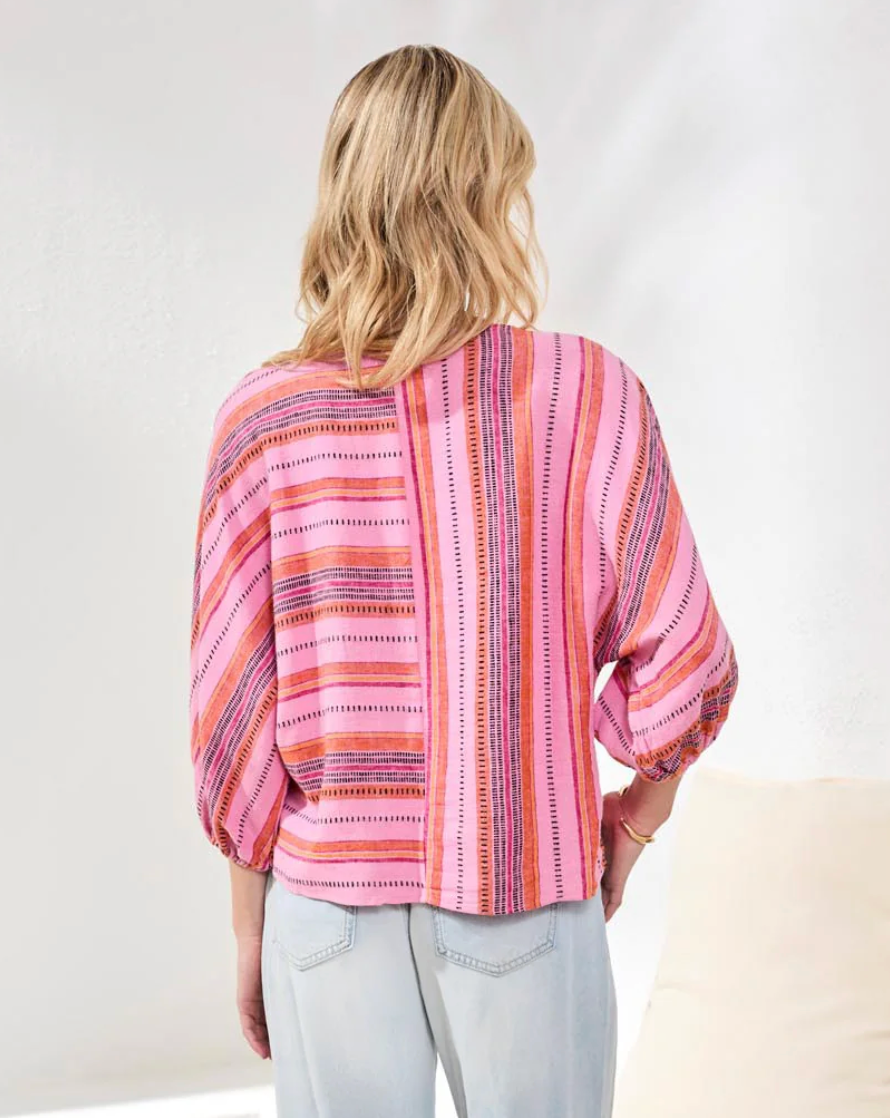 Tribal Boat Neck Blouse