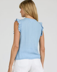 Dear John Nicola Henley Ruffle Sleeve